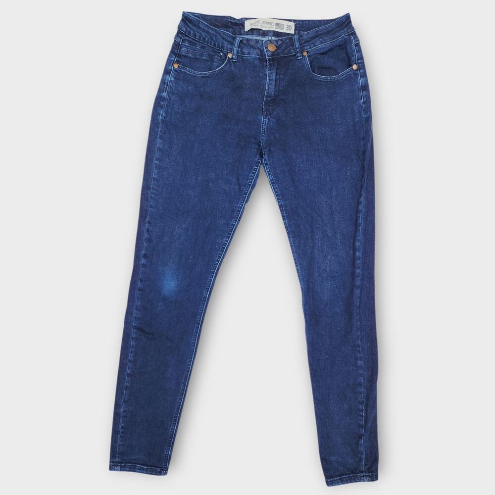 Barbell Apparel Jeans Women's 30" Skinny Ankle Dark Wash Med-Rise